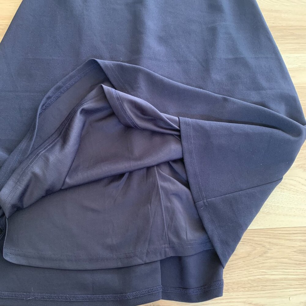 Dark Navy Blue Formal Off the Shoulder V Cut Long Maxi Dress - Picture 5 of 16
